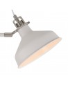 Morgan Floor Lamp, 2 x E27, Sand White/Satin Nickel/White