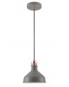 Morgan Small Pendant, 1 x E27, Sand Grey/Copper/White