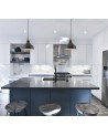 Morgan Small Pendant, 1 x E27, Sand Grey/Copper/White