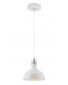 Morgan Small Pendant, 1 x E27, Sand White/Satin Nickel/White