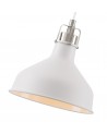 Morgan Small Pendant, 1 x E27, Sand White/Satin Nickel/White