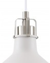 Morgan Small Pendant, 1 x E27, Sand White/Satin Nickel/White