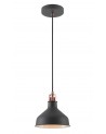 Morgan Small Pendant, 1 x E27, Sand Black/Copper/White