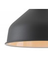 Morgan Small Pendant, 1 x E27, Sand Black/Copper/White