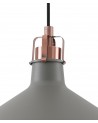 Morgan Medium Pendant, 1 x E27, Sand Grey/Copper/White