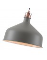 Morgan Medium Pendant, 1 x E27, Sand Grey/Copper/White