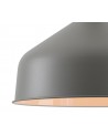 Morgan Medium Pendant, 1 x E27, Sand Grey/Copper/White