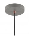 Morgan Medium Pendant, 1 x E27, Sand Grey/Copper/White