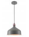 Morgan Medium Pendant, 1 x E27, Sand Grey/Copper/White