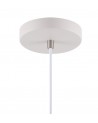 Morgan Medium Pendant, 1 x E27, Sand White/Satin Nickel/White