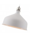Morgan Medium Pendant, 1 x E27, Sand White/Satin Nickel/White