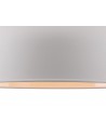 Morgan Medium Pendant, 1 x E27, Sand White/Satin Nickel/White