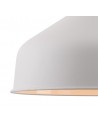 Morgan Medium Pendant, 1 x E27, Sand White/Satin Nickel/White