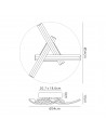 Sophia 3 Light Ceiling, 3 x 13W LED, 4000K, 2342lm, White, 3yrs Warranty