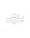 Sophia Wall Lamp, 16W LED, 4000K, 1041lm, White, 3yrs Warranty