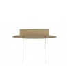 Erika Large Oval Pendant, 39W LED, 3000K, 1950lm, Sand Gold, 3yrs Warranty