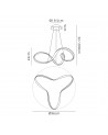 Erika Large Pendant, 42W LED, 3000K, 2513lm, Sand Gold, 3yrs Warranty