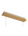 Agnes Pendant, 2 x 20W LED, 3000K, 1662lm, Medium Oak/Matt White, 3yrs Warranty