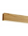 Agnes Pendant, 2 x 20W LED, 3000K, 1662lm, Medium Oak/Matt White, 3yrs Warranty