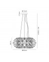 Eleanor Pendant 12 Light G9  Polished Chrome/Crystal