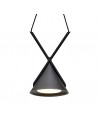 Eve Bar Pendant 3 Light, 3 x 3W LED, 3000K, 350lm, Sand Black/Grey