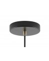 Perry Small Pendant, 1 x E27, Matt Black/Antique Brass/Khaki