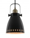 Perry Linear Pendant, 3 x E27, Matt Black/Antique Brass/Khaki