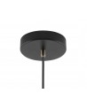 Perry Medium Pendant, 1 x E27, Matt Black/Antique Brass/Khaki