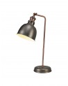 Harley Adjustable Table Lamp, 1 x E27, Antique Silver/Copper/White