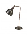 Harley Adjustable Table Lamp, 1 x E27, Antique Silver/Copper/White