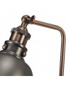 Harley Adjustable Table Lamp, 1 x E27, Antique Silver/Copper/White