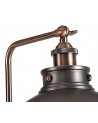 Harley Adjustable Floor Lamp, 1 x E27, Antique Silver/Copper/White