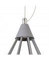 Russel Small Diamond Pendant, 8W LED, 3700K, Matt Grey, 3yrs Warranty