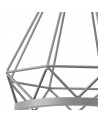 Russel Small Diamond Pendant, 8W LED, 3700K, Matt Grey, 3yrs Warranty