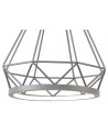 Russel Small Diamond Pendant, 8W LED, 3700K, Matt Grey, 3yrs Warranty