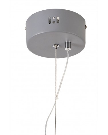 Russel Large Diamond Pendant, 10W LED, 3700K, Matt Grey, 3yrs Warranty