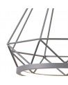 Russel Large Diamond Pendant, 10W LED, 3700K, Matt Grey, 3yrs Warranty