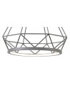 Russel Large Diamond Pendant, 10W LED, 3700K, Matt Grey, 3yrs Warranty