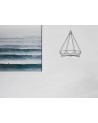Russel Large Diamond Pendant, 10W LED, 3700K, Matt Grey, 3yrs Warranty