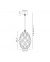 Brooklyn Curved Cylinder Pendant, 1 x E27, Polished Brass