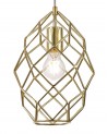 Brooklyn Curved Cylinder Pendant, 1 x E27, Polished Brass