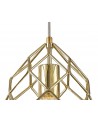 Brooklyn Curved Cylinder Pendant, 1 x E27, Polished Brass