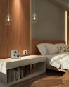 Brooklyn Curved Cylinder Pendant, 1 x E27, Polished Brass