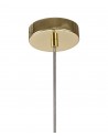 Brooklyn Elliptical Sphere Pendant, 1 x E27, Polished Brass
