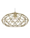 Brooklyn Elliptical Sphere Pendant, 1 x E27, Polished Brass