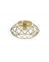Brooklyn Flush Ceiling, 1 x E27, Polished Brass