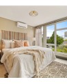Brooklyn Flush Ceiling, 1 x E27, Polished Brass