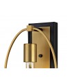 Libby Wall Lamp, 1 Light E27, Sand Gold/Matt Black