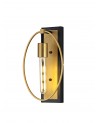 Libby Wall Lamp, 1 Light E27, Sand Gold/Matt Black