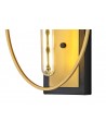 Libby Wall Lamp, 1 Light E27, Sand Gold/Matt Black